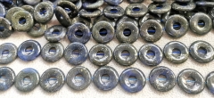 40% OFF---16inch  25mm (1")  Pendant gemstone - Lapis Lazuli Donut Pi circle connector DIY bead