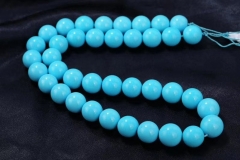 16inch Sleeping Beauty Turquoise 4mm to 12mm Round ball disco spacer beads blue-green Arizona TURQUOISE  Loose Smooth polished gemstone