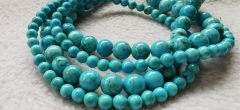 2strands 4mm  Blue  Tibetant Turquoise Bead- Natural Blue Turquoise  stone bead 16inch