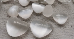 Natural white Selenite pendant Wand Crystal 20-10cm (4")  heart Selenite Gemstone Healing, Cleansing Crystal,sphere Aura Cleansing cabochon