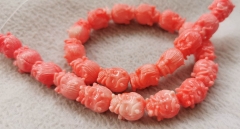 25pcs  Girl Head conch jewelry   pink shell beads  for earrings bracelet-necklace DIY 16inch 12-18mm