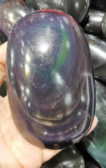 Large Genuine  obsidian,Copper Rainbow Gold obsidian Cabochons,Gemstone,Prayer sphere  Loose Stone,Semi Precious