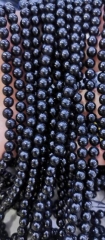 50inch -Natural black Coral jewelry Round ball disco Beads jet DIY craft 5-6mm for earrings-bracelet-necklace