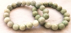 Natural Burma jadeite Jade Round Streatch Braceted  Burmese  Round 6mm 8mm 10mm 12mm 14mm  Green Gemstone Beads Nephrite Jade