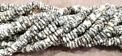 16" strand --Large  White black  wild horse Turquoise Heishi Wheel Beads  Spacer Beads necklace bead 12-16mm