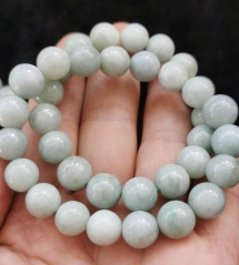 Natural Burma jadeite Jade Round Streatch Braceted  Burmese  Round 6mm 8mm 10mm 12mm 14mm  Green Gemstone Beads Nephrite Jade