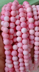 Strong Queen pink conch jewelry round ball red shell beads 6mm 8mm 10mm 12mm 16inch for bracelet-necklace DIY