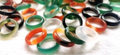 200pcs only ring agate  $195,include ship fee.+50pcs jade green rings only $190