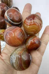 2PCS Natural Lace Onyx Ball,Botswana Agate Quartz Crystal sphere,reiki Healing, crystal heal,Divination ball,Home decoration 20-50mm(2")
