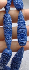 Large Pink red Conch Lapis lazulie charm Bone white Lotus drops, 40X15mm 15inch 3D cube teardrop beads, jewelry making DIY