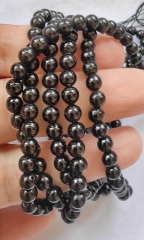 Genuine Black Coral Natural Gemstone Round Beads 5-10mm Full 15.5" Strand Large Round Beads For DIY Jewelry Making beads Supply beads