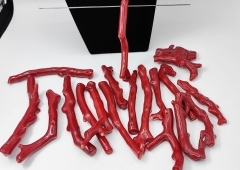 Rare Large Red Coral branch pendants 40-100mm 4inch 1pcs  Freeform bar beads for jewerly making