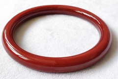 Aka Red Coral bangle, Round Circle Coral Bangle hand made varnish coated, 54-62mm 1pcs Jewelry gift