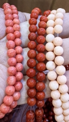 Angel Skin Pink Coral Round Bead Red Coral Oranger coral  Gemstone Round  Ball Loose Bead 2-8mm 15.5'' Strand For jewelry making DIY