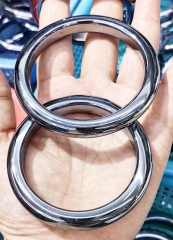Natural Hematite Stone bangles NON Magnetic Healing purple black silver blue gemstone band circle round Witchcraft Wicca pagan healing