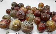 2PCS Natural Lace Onyx Ball,Botswana Agate Quartz Crystal sphere,reiki Healing, crystal heal,Divination ball,Home decoration 20-50mm(2")