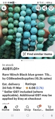 2strands 4mm  Blue  Tibetant Turquoise Bead- Natural Blue Turquoise  stone bead 16inch