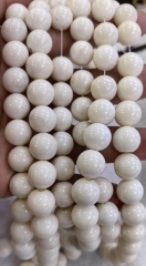 16inch Natural Coral, White Coral Round Ball Sphere  3-12mm Loose Beads Natural Stone Gemstone for jewelry making