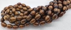 Full 16inch Genuine golden coral rice beads 8-12mm natural coral bicone drum - bronze- jewelry making supplies - beading supplies