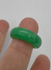 Jade Ring, Jade Gemstone Crystal Rings -6-11US 1pcs Band Round Circle Rings Premium Quality Jade Gemstone Jewelry for gift