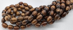 Full 16inch Genuine golden coral rice beads 8-12mm natural coral bicone drum - bronze- jewelry making supplies - beading supplies