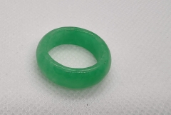 Jade Ring, Jade Gemstone Crystal Rings -6-11US 1pcs Band Round Circle Rings Premium Quality Jade Gemstone Jewelry for gift