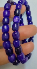 Natural  jade stone  Purupel bracelet,barrel,Drum,healing jade beads, gemstone beaded bracelet,Elastic thread 6-8mm 8inch for gift