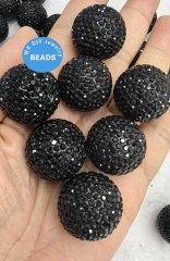 SALES 100pcs  AB White Jet  Montana Disco Ball Beads ,Micro Pave Crystal,hinestone Polymer Clay Beads, Bracelet  Jewelry Supplies 6mm-25mm