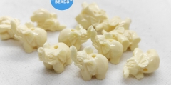 Large Bone  White  Elephant Beads , Pink Conch  Beads ,10-35mm 15inch Lucky Elephant Beads ,Spiritual loose beads for jewelry making