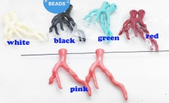 10pcs Bone life chock Rough,Pink Conch,Oranger Coral  Red Coral Branches Tree Raw freeform  Lifelike charm pendant,focal earrings