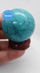 Semiprecious  Turquoise Pyrite Gold Agate Sphere, Marcasite Sphere, Fool's Gold, Wealth Crystal, Protective Crystal, Cleansing Crystal gift