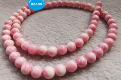 15.5inch Pink Queen Conch Round Pears AA Grade 4mm 6mm 8mm  Loose beads for jewelry necklace bracelet