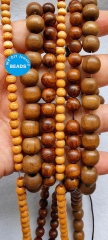 50pcs natural rose wood round beads,6mm 8mm 10mm   Loose beads for jewelry making