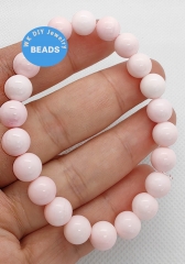 AAA Natural  Pink Queen Conch Streatch Bracelet  Round Pears 6mm 8mm 10mm  12mm 14mm 16mm 8inch  jewelry  bracelet for gift
