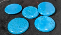 Large 4pcs Blue turquoise cabochon,Round Disc cabochon, Cabochons 20-50mm(2") Jewelry Making