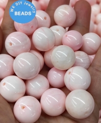 Wholesale 20pcs  Nantural Pink  Queen Conch Jewel Round  6mm 8mm 10mm 12mm 14mm 16mm 18mm 20mm for Pendant earrings focal DIY jewelry making
