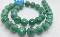 Green Jadeite Green Jade Gemstone  Round  Ball Disco  Spacer Beads 4mm to 20mm  15.5inch for jewelry making bracelet mala beads
