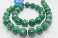 Green Jadeite Green Jade Gemstone  Round  Ball Disco  Spacer Beads 4mm to 20mm  15.5inch for jewelry making bracelet mala beads