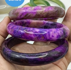 Purple Sugilite Bangle ,Yellow Jade,Red Avenuine, Moss Agate Gemstone woman man band bangle  Bangle Crystal, Wealth  Calming bracelet 1pcs