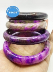 Purple Sugilite Bangle ,Yellow Jade,Red Avenuine, Moss Agate Gemstone woman man band bangle  Bangle Crystal, Wealth  Calming bracelet 1pcs