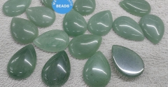 10pcs Mixed  Nephrite Jade Teardrop Cabochon, Red River Jasper Green  Aventurine Jade Gemstone, Pear Cut Cabs Loose Stone for Jewelry Making