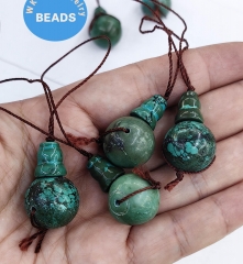6sets Natural Stabilized Turquoise Guru Beads ,  Guru Connector ,3 Hole Bead,Charm,  Mala Guru Making Turquoise Gemstones – Healing Stones