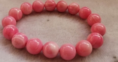 AAA Natural  Pink Queen Conch Streatch Bracelet  Round Pears 6mm 8mm 10mm  12mm 14mm 16mm 8inch  jewelry  bracelet for gift