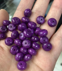 72pcs Sugilite Purple  Jade Gemstone  8X5mm 15.5" Chrysoprase Violet Pink Aqua Blue Oranger stone Rondelle Spacer Beads for jewelry making