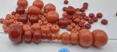20pcs Aka  Red coral necklace ,Oranger Coral Rondelle round Coral jewelry round  abacuse spacer beads 6-20mm