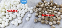 Mother of Pearl Carved Melons 6-14mm 10pcs Round Mother of Pearl Carved Pumpkin Shape Beads, Carved Rondelle Beads, Natural Pearl carving