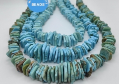 20" Strand Bule  Choker Nautral white Turquoise Necklace FreeformDisc Button heishi Beads  20-30mm Brown Green Red Slab Wheel Jewelry  bead