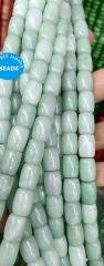 16" Aquamarine Beryl ,Oranger yellow goldend,Purple,Gree,Red, Jade Gemstone  12x16mm Drum Barrel Oval Column Spacer Beads for jewelry making
