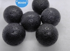 Genuine Lava Stone, 30-60mm (2.4") 2pcs Sphere Ball Round Palm Volcanic Stone,  Crystals, Rocks, Gifts, Gemstones, Gems, Crystals,Healing Beads