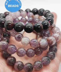 Genuine 100% Red Purple Green Auralite 23 Gemstone Bracelet: 6-14mm Healing Crystal